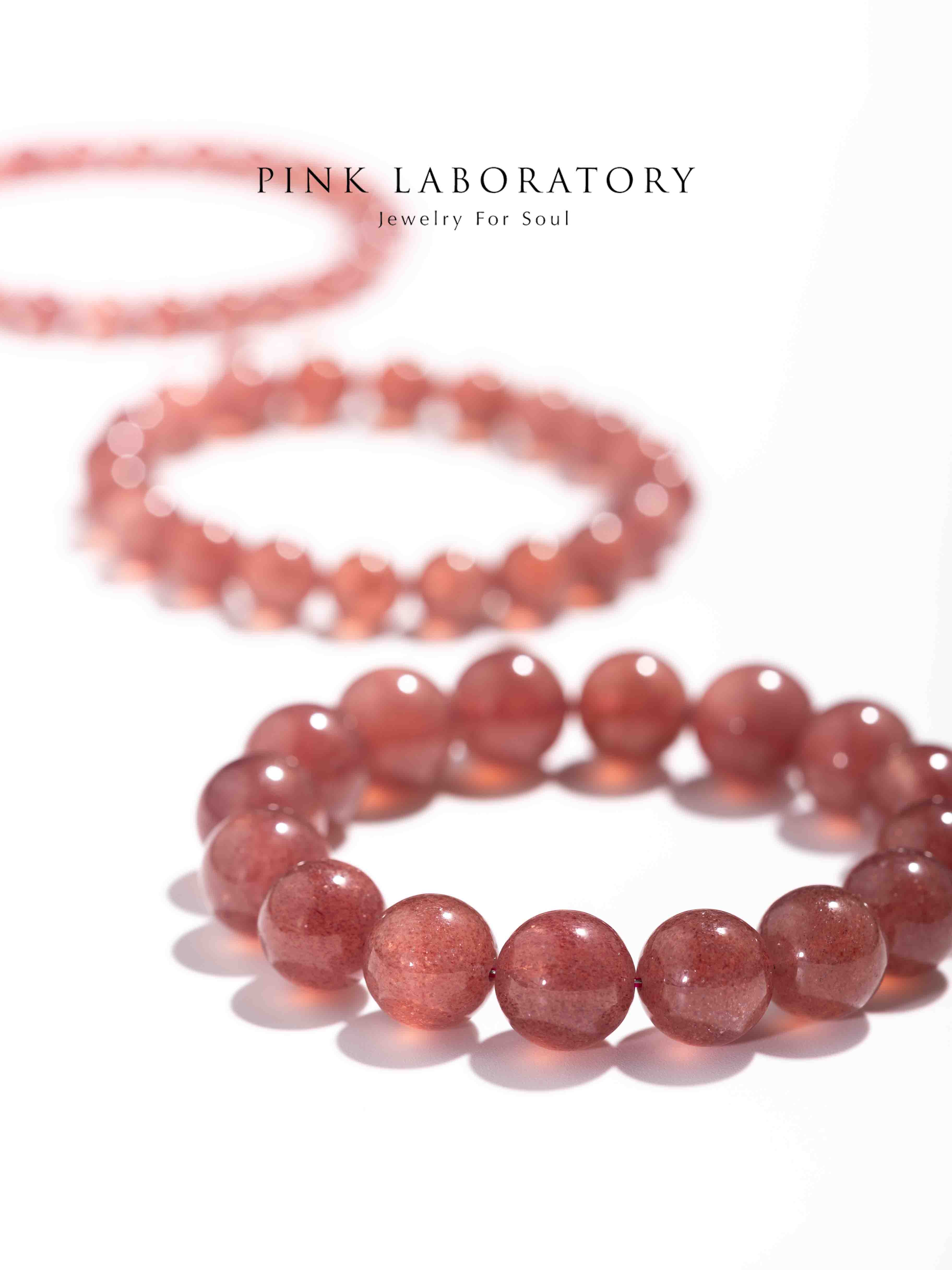 淺粉草莓晶手鍊