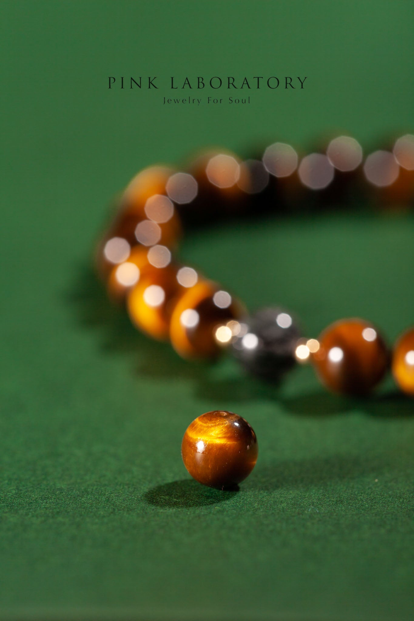 虎眼石黑髮晶14k包金手鍊