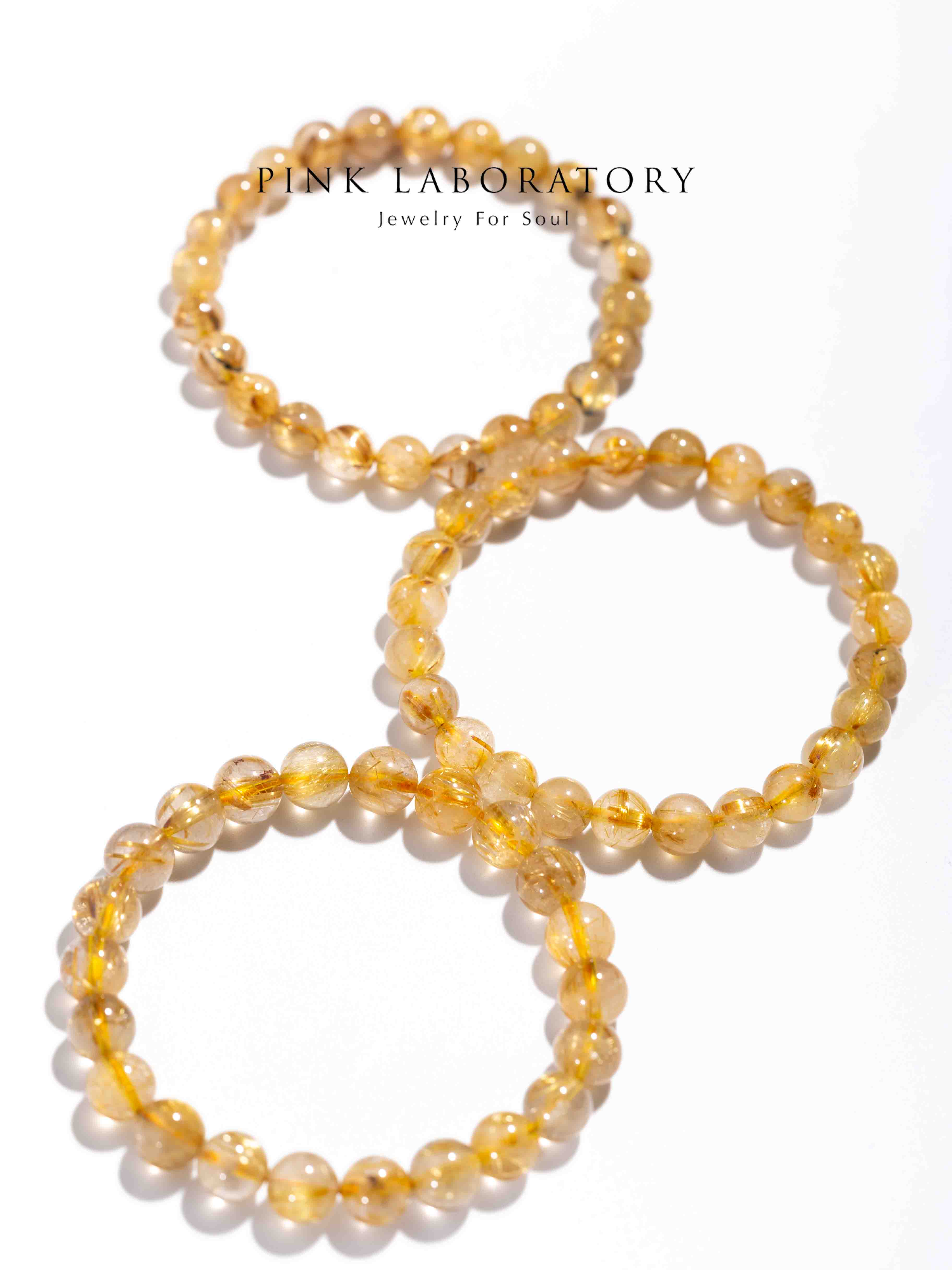 入門級金髮晶手鍊 | 招財運水晶