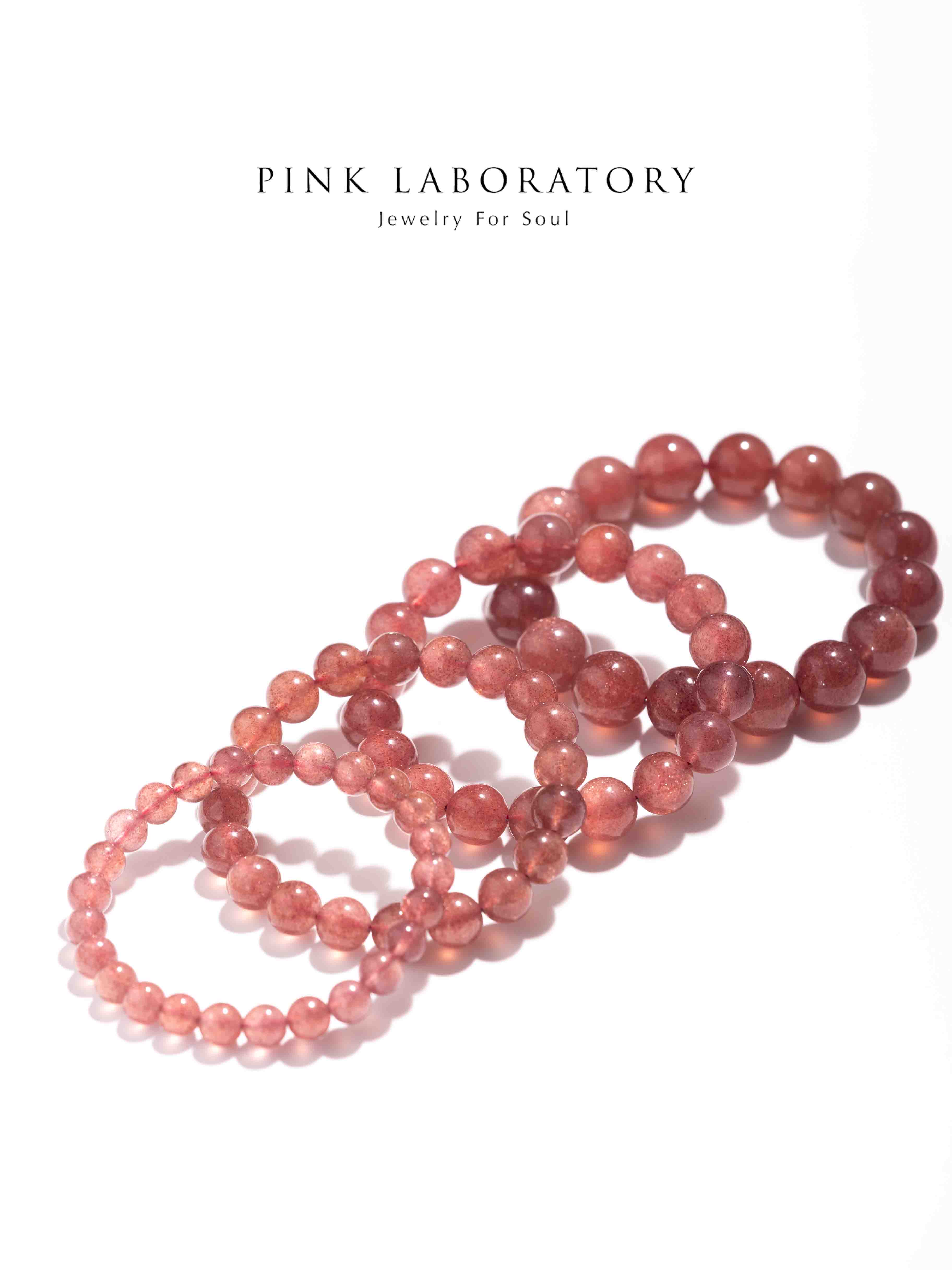 淺粉草莓晶手鍊