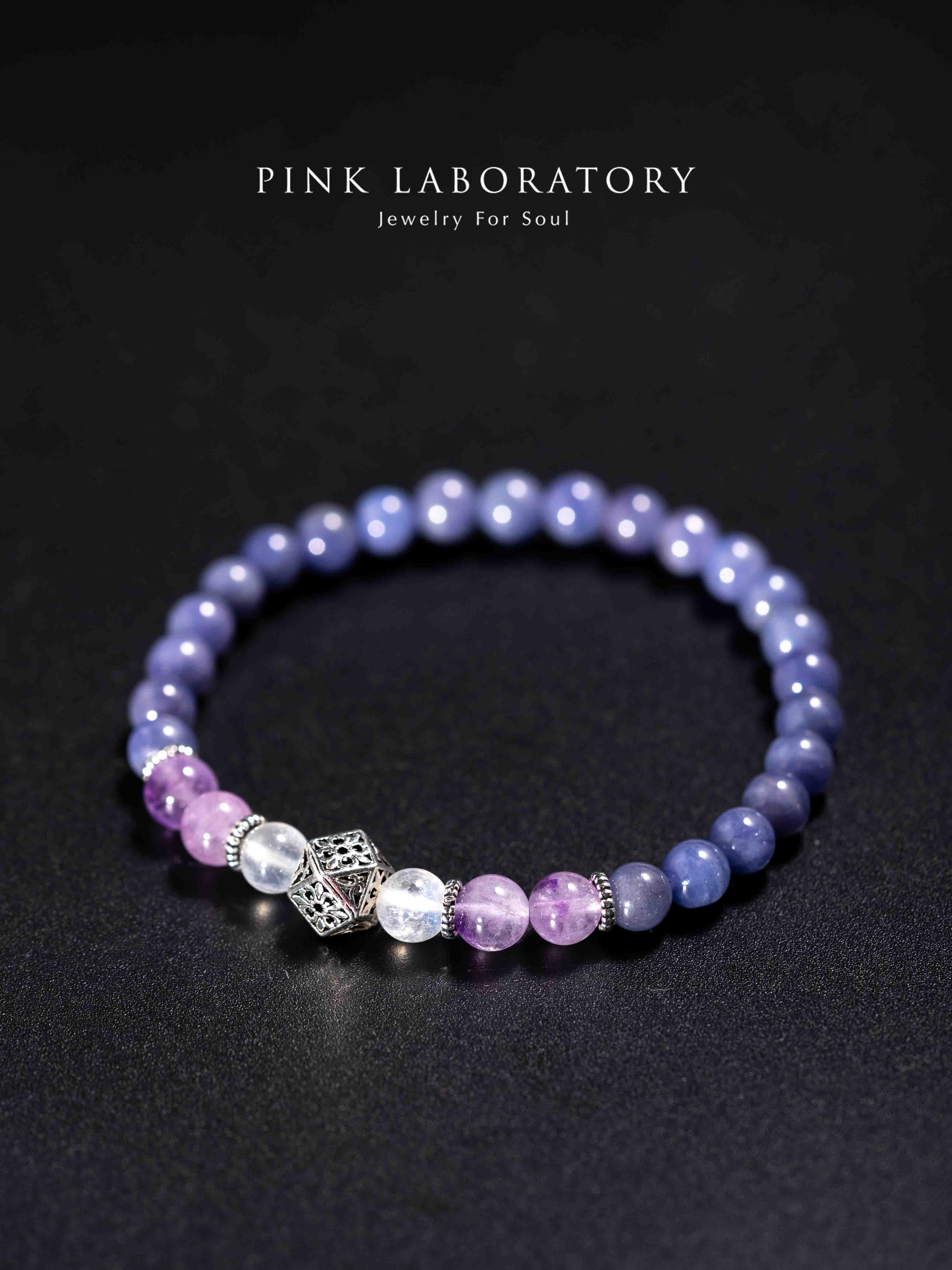 坦桑石薰衣草紫水晶925純銀手鍊