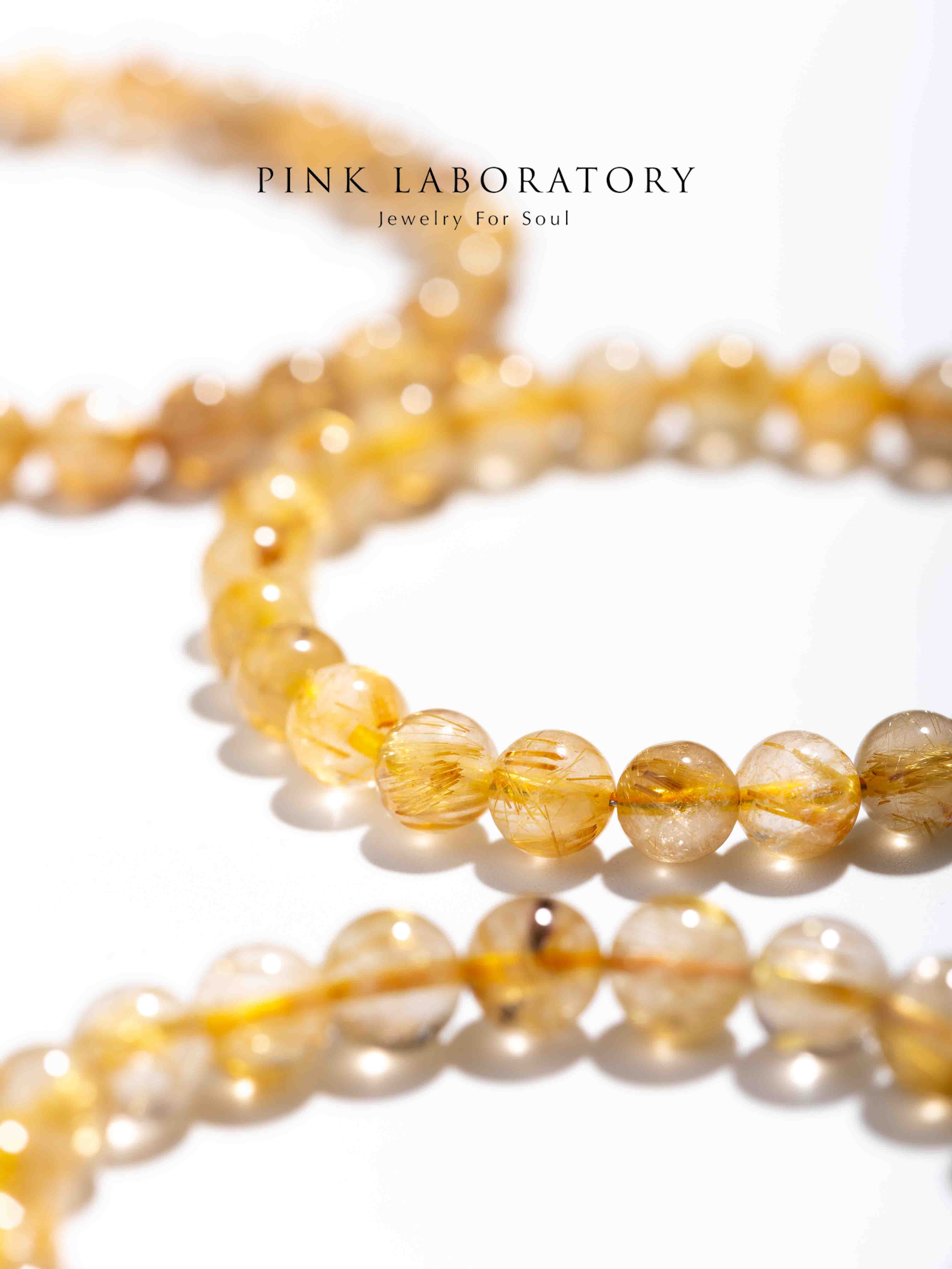 入門級金髮晶手鍊 | 招財運水晶