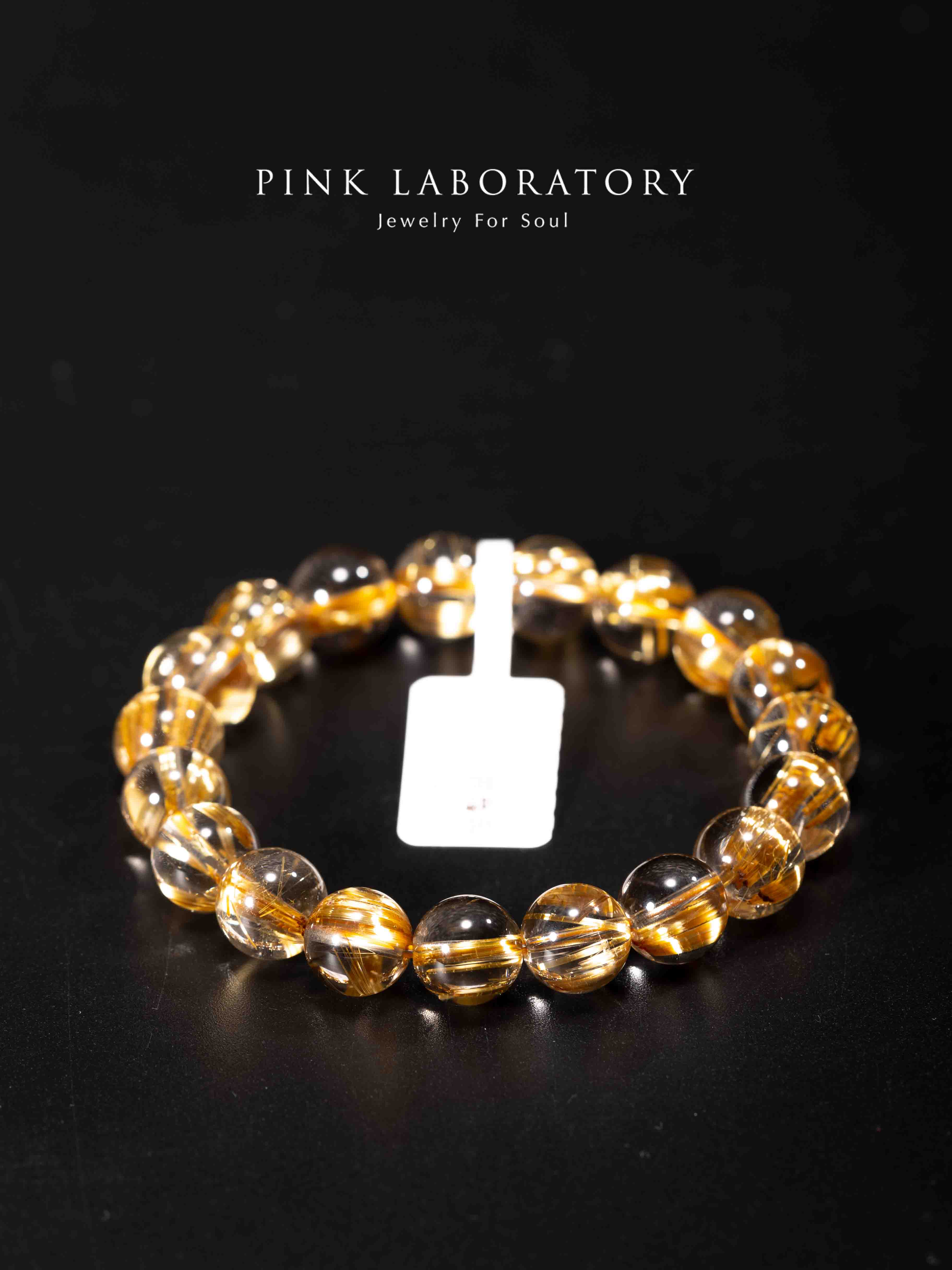 頂級貓眼金鈦晶招財手鍊 | 一物一圖