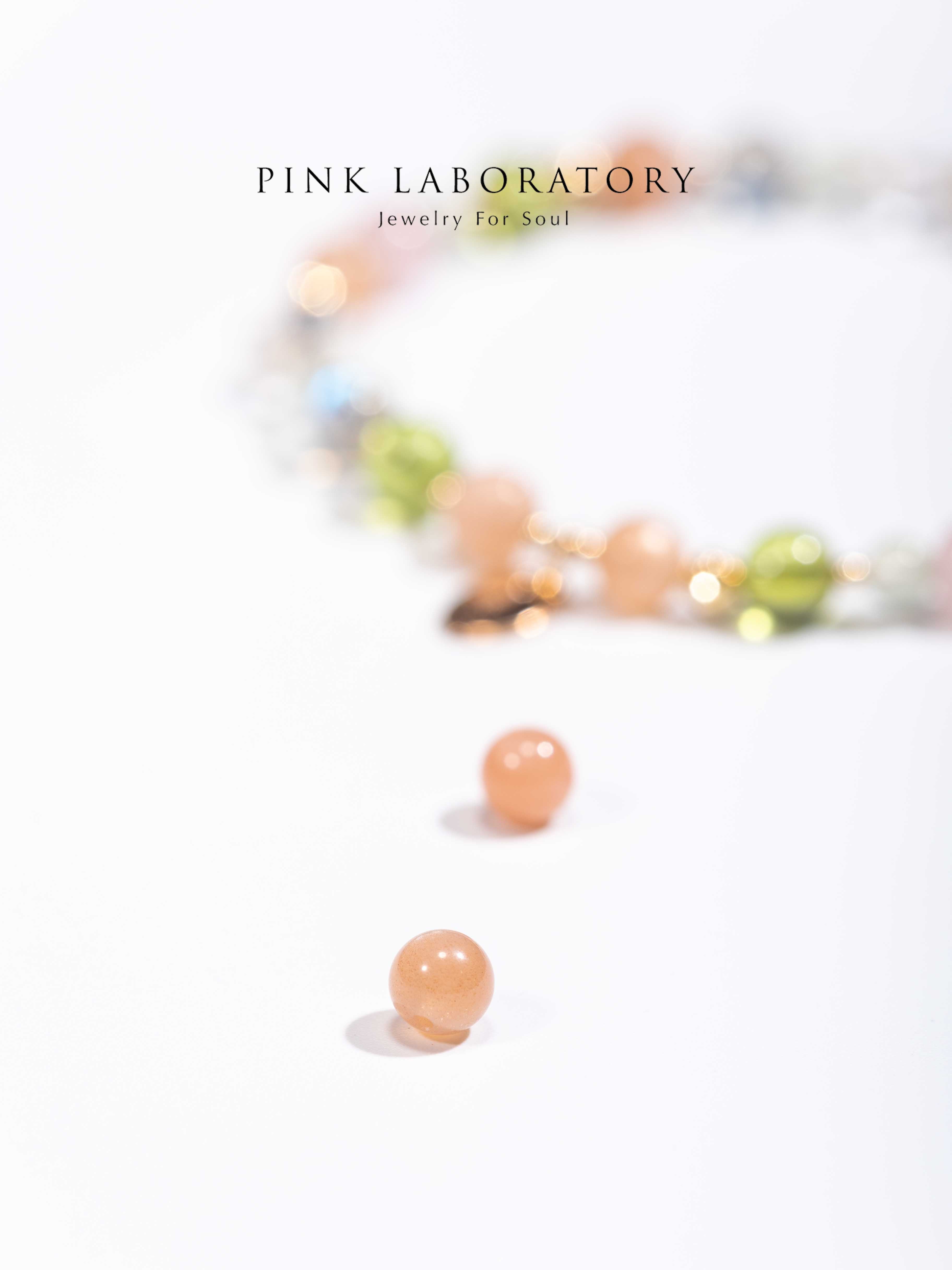 橙月光石橄欖石拉長石手鍊