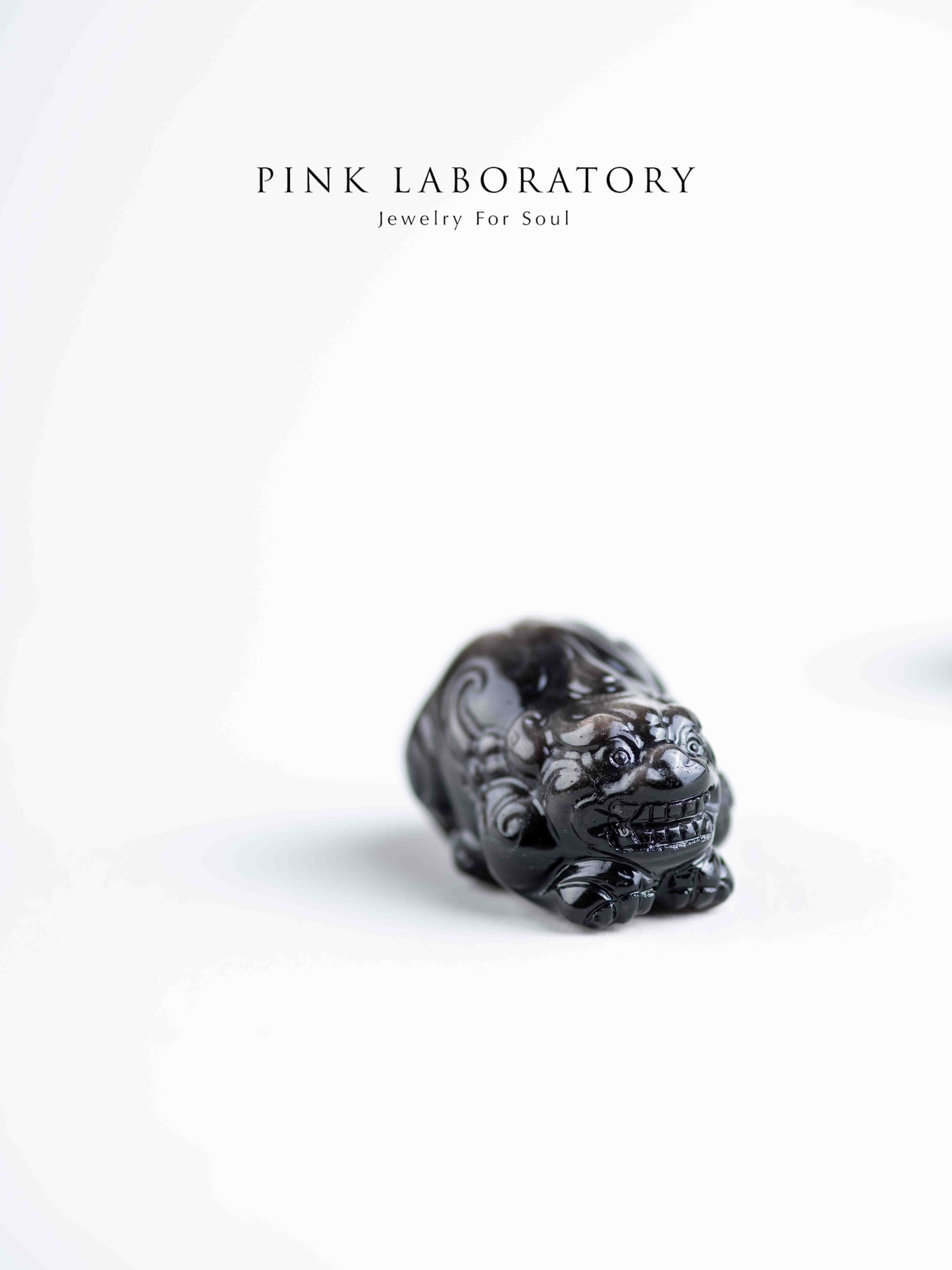 銀曜石招財小貔貅|招財防小人水晶擺件