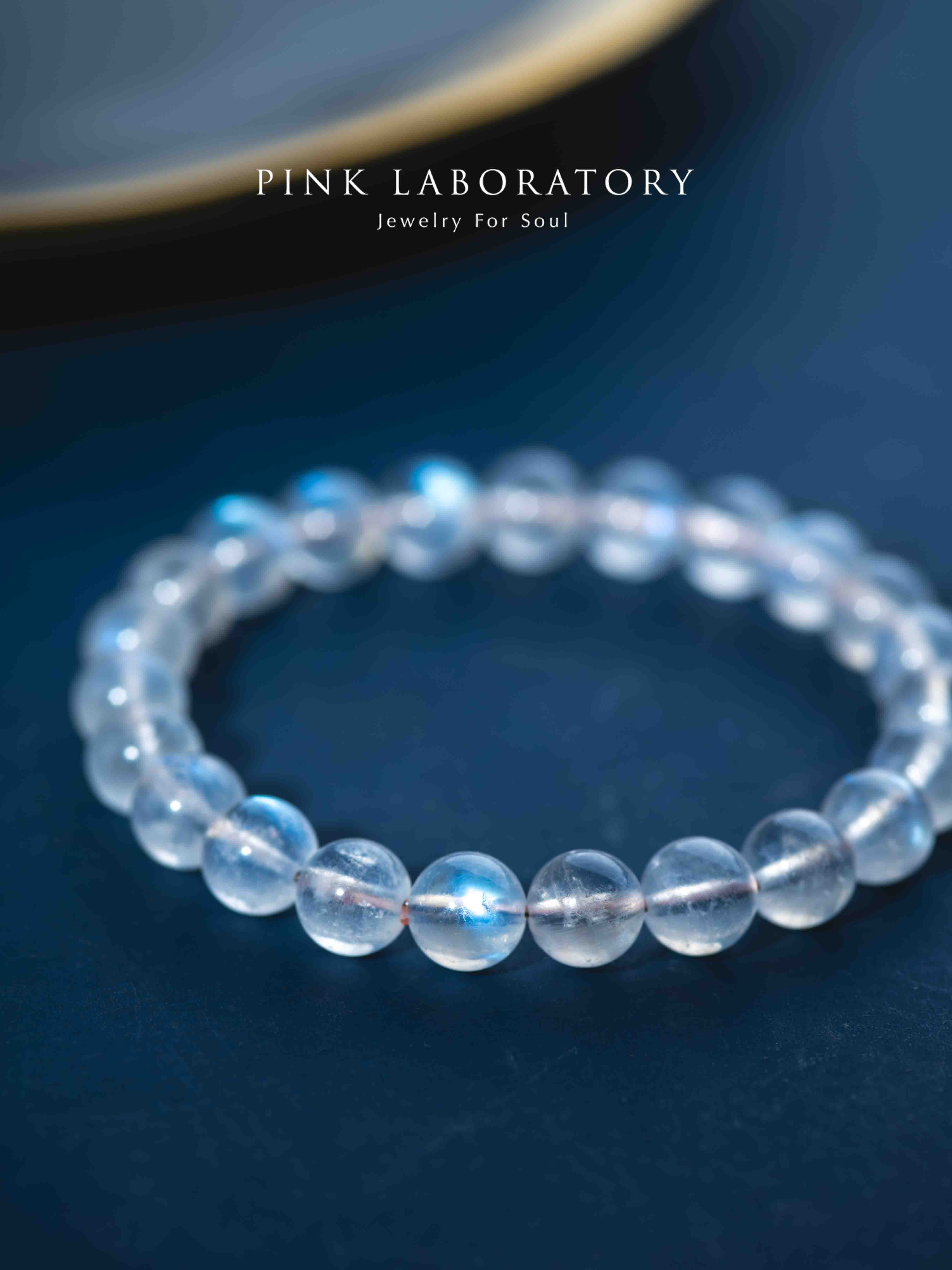 藍光奶油月光石手鍊