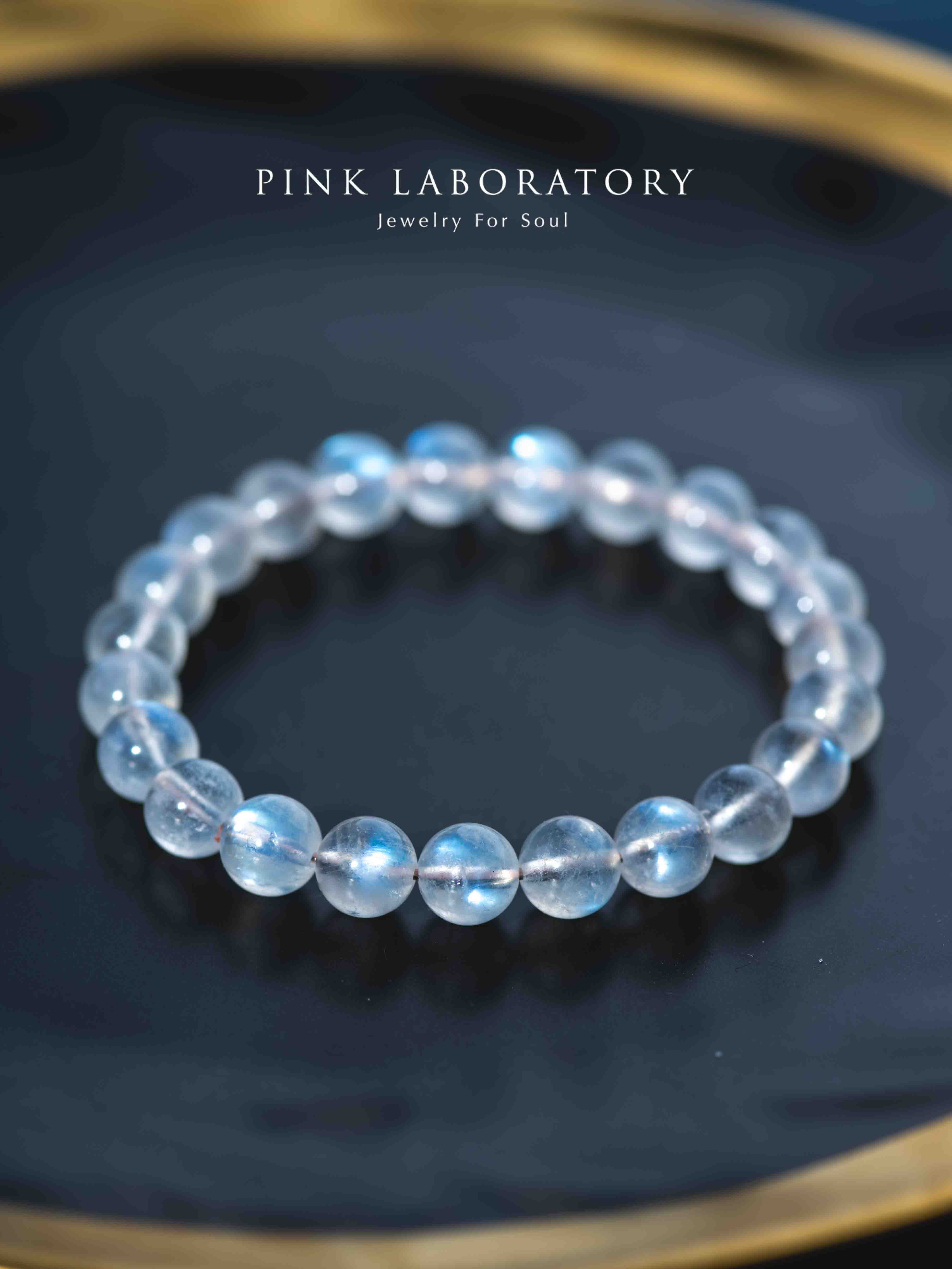 藍光奶油月光石手鍊