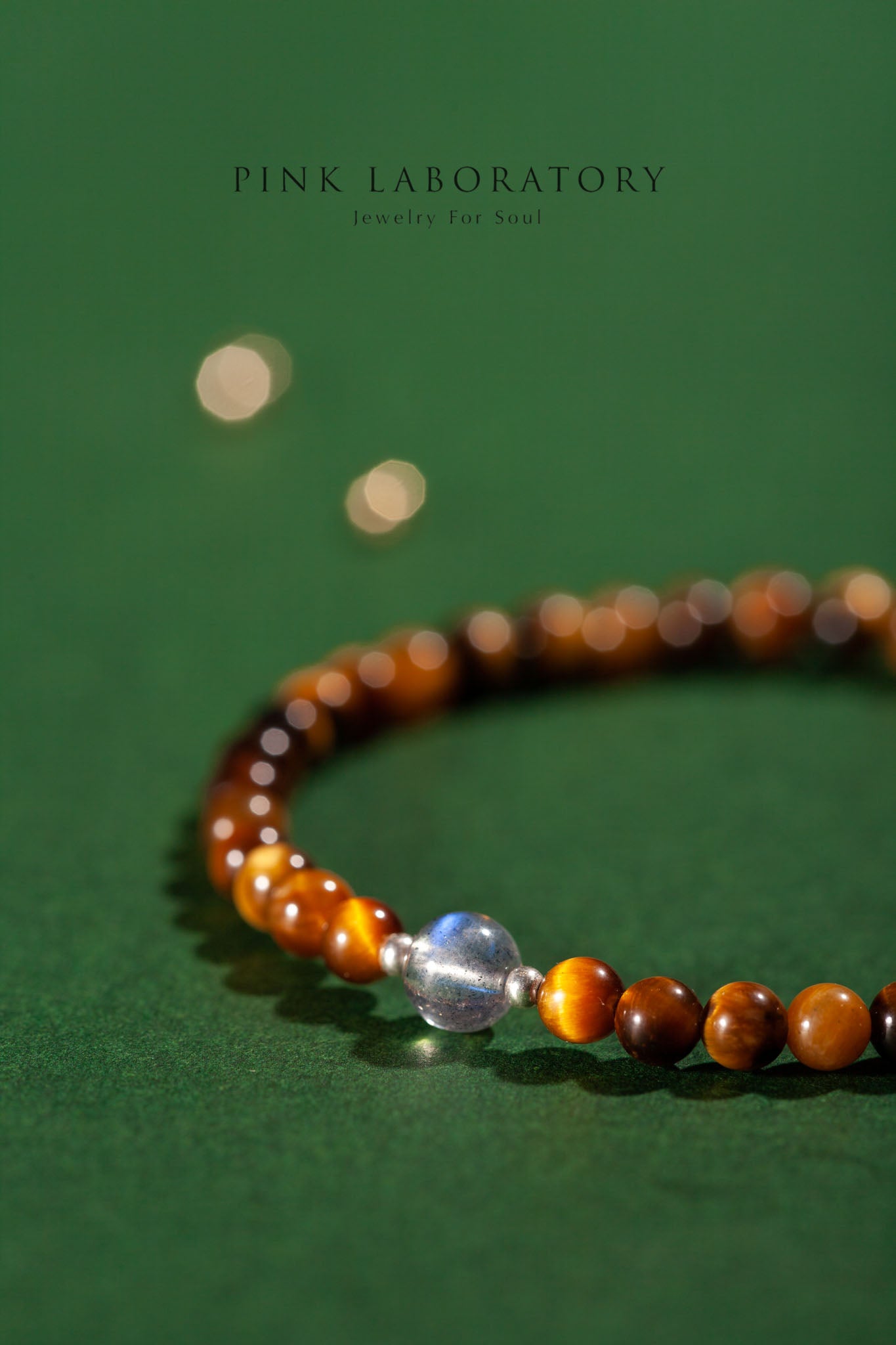 虎眼石拉長石925純銀手鍊