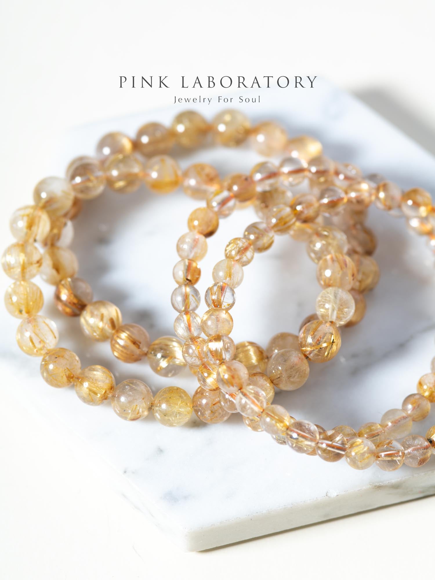 【微瑕疵福利品】5A金髮晶6mm 8mm手鍊