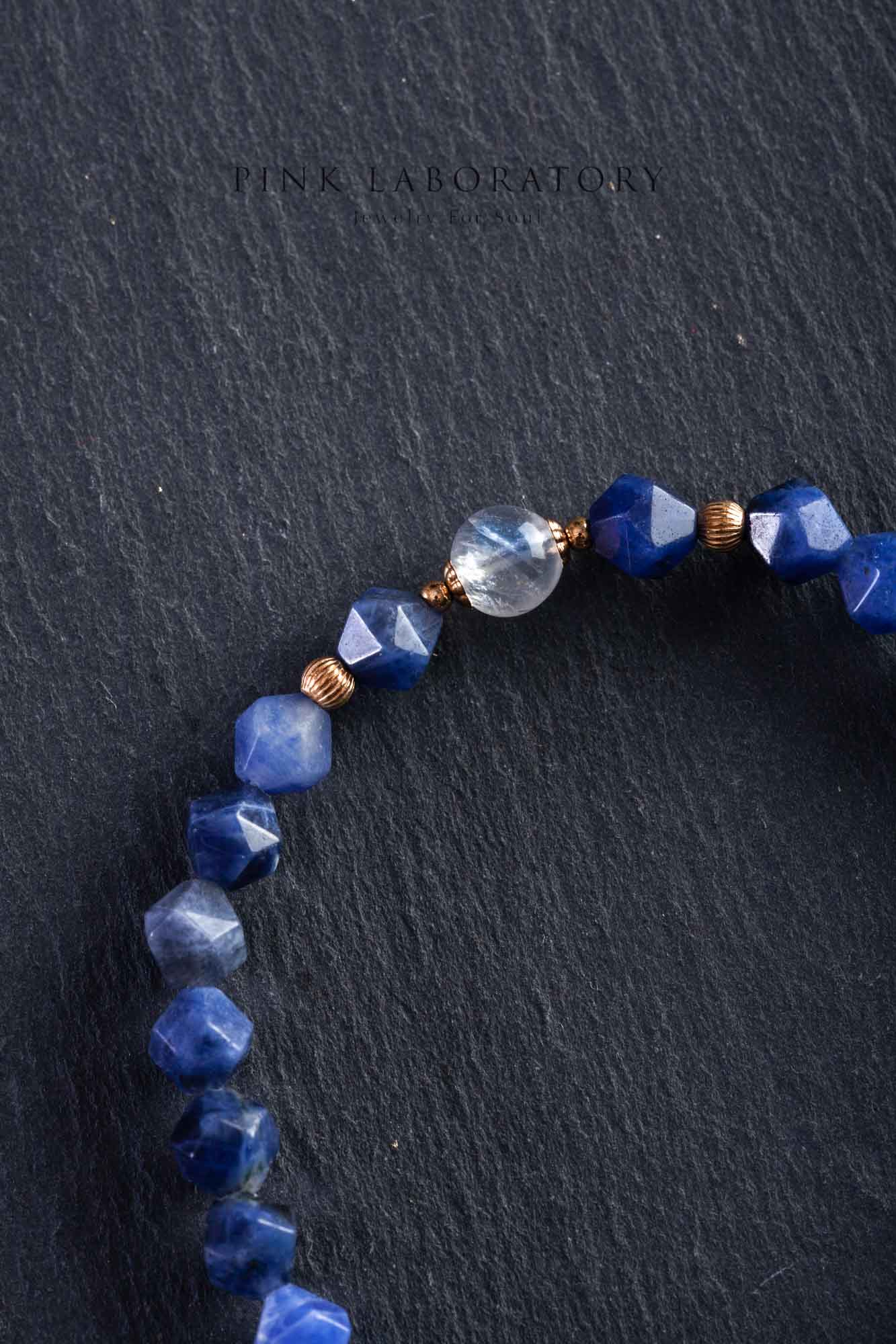 藍紋石月光石14KGF手鍊 | 幾何系列手鏈