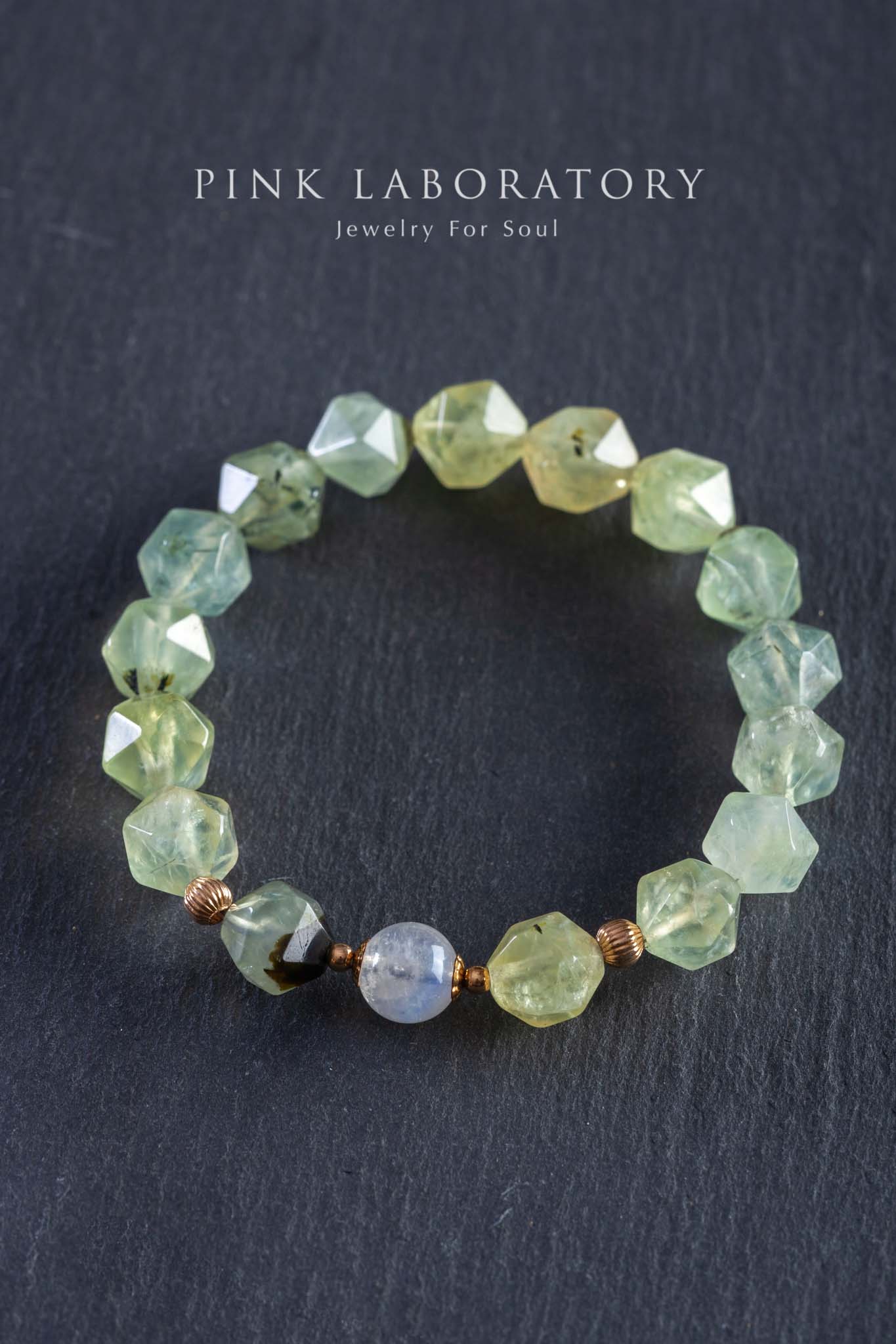 葡萄石月光石手鍊