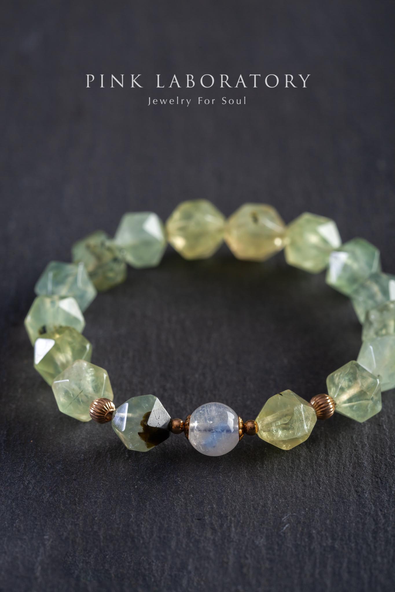 葡萄石月光石手鍊