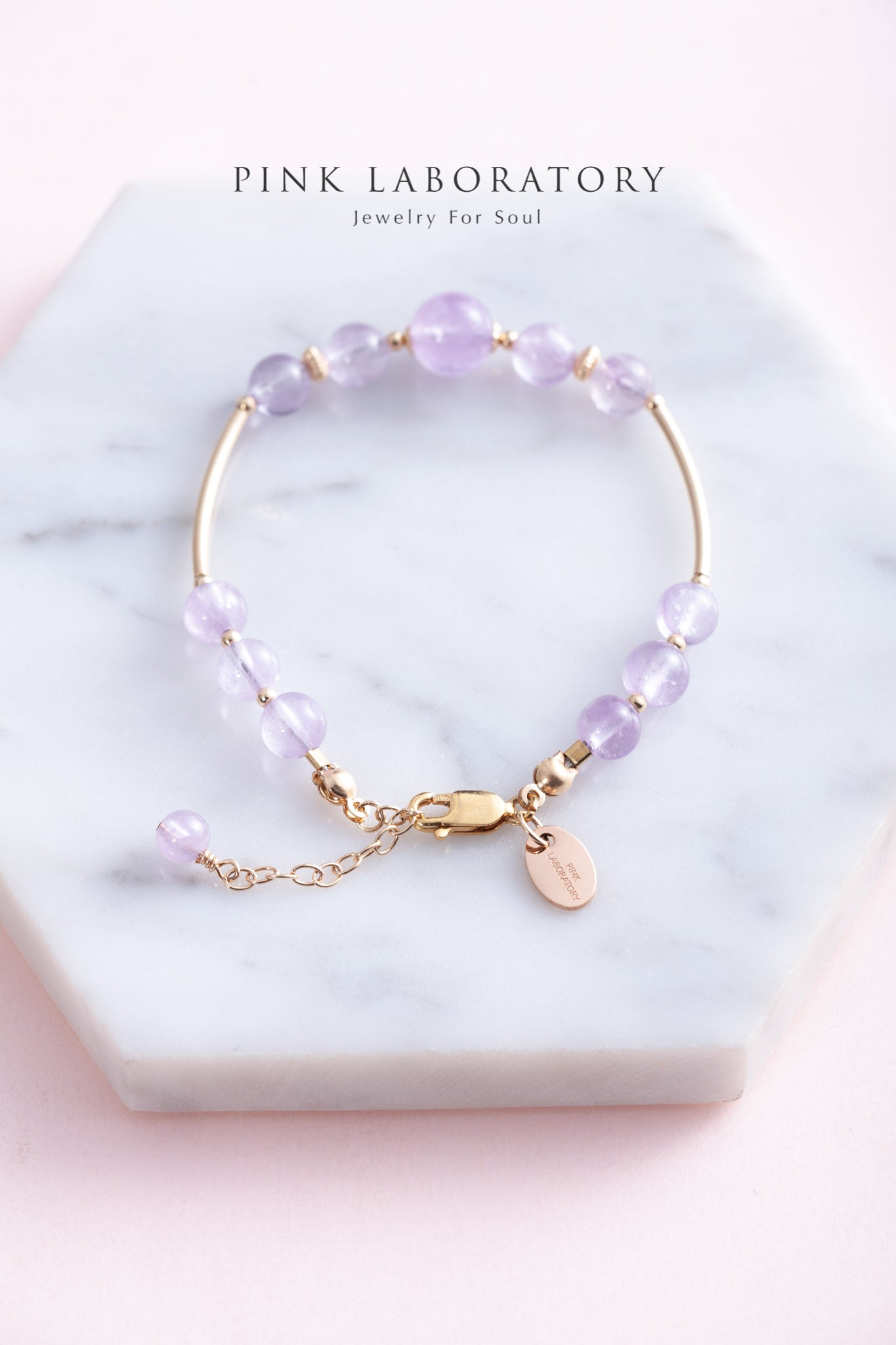 紫水晶14k包金手鍊