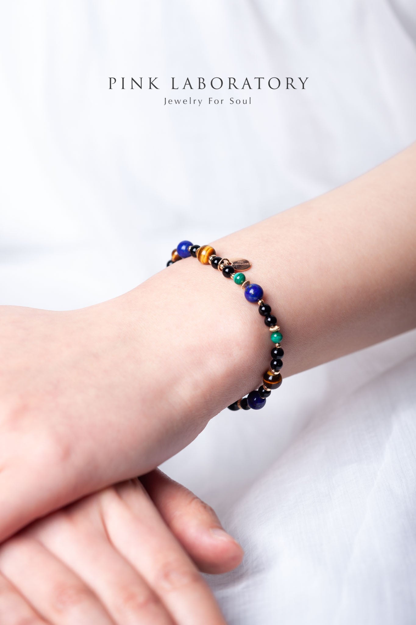 黑瑪瑙孔雀石手鍊