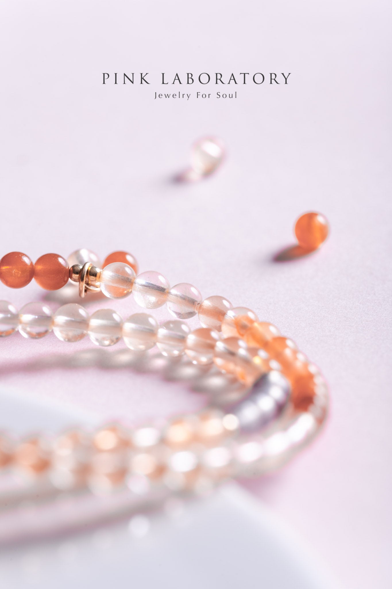 聚寶盆紅兔毛紅髮晶14KGF手鍊