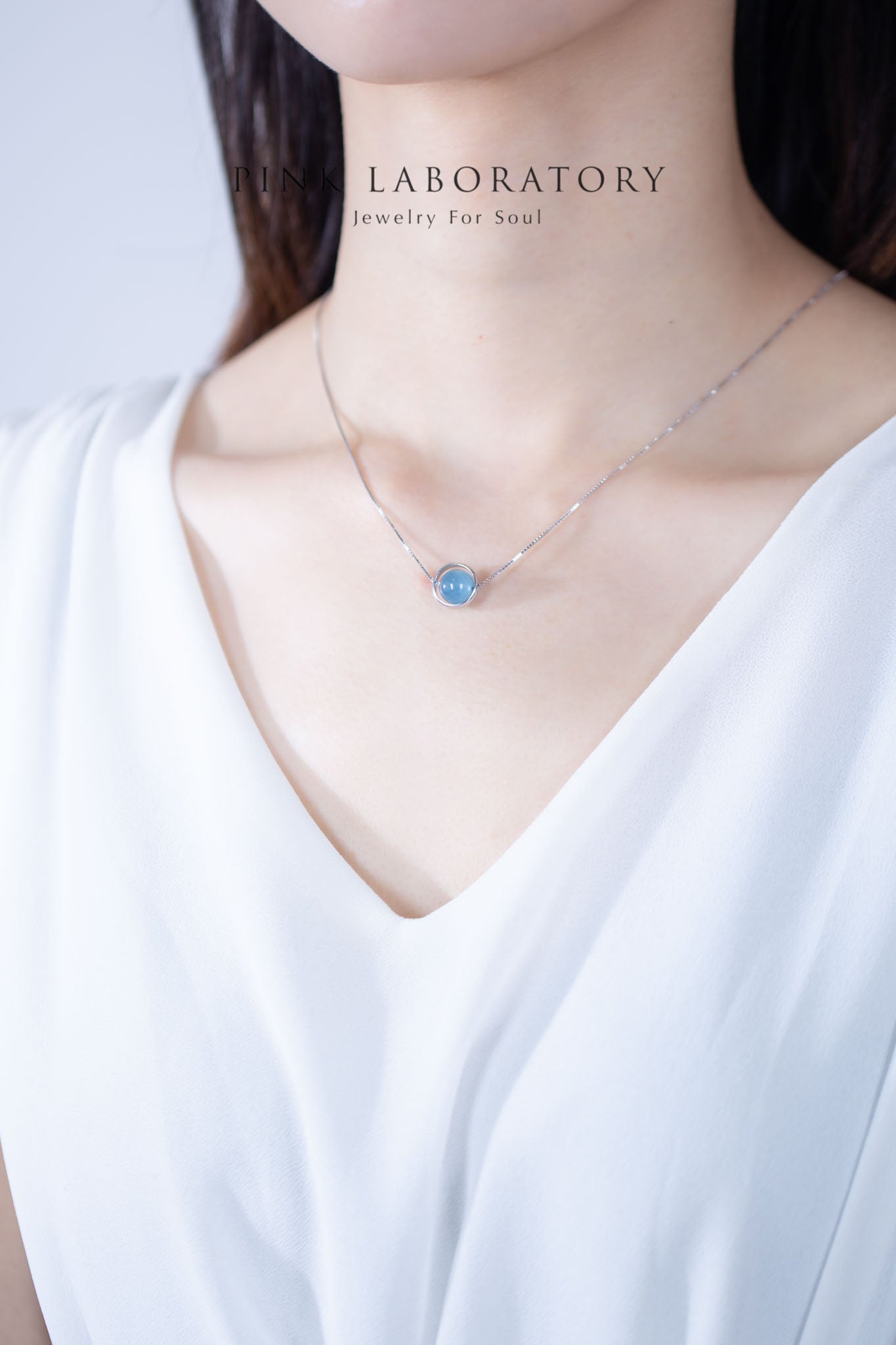 海藍寶925純銀項鍊