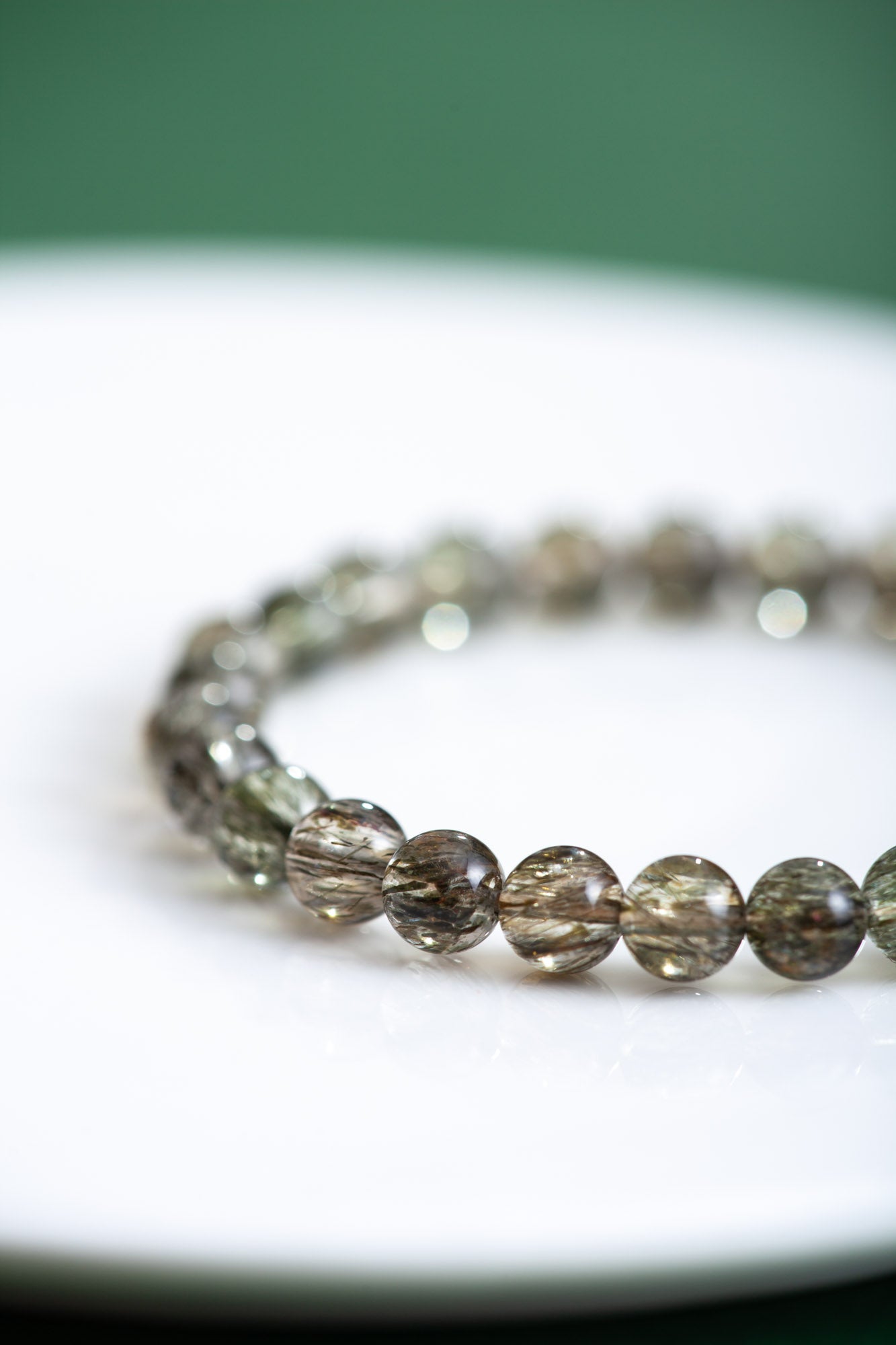 綠碧髮晶 金髮晶手鍊