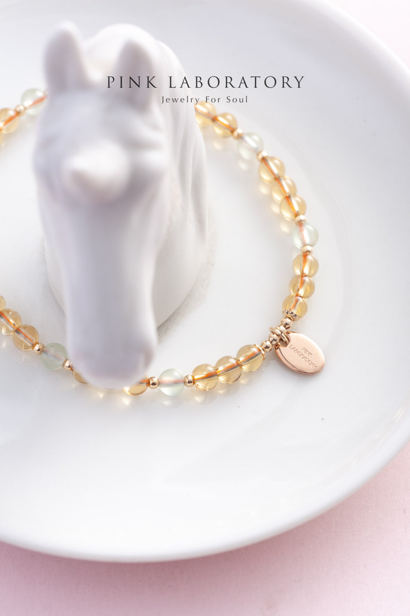 黃水晶葡萄石4mm手鍊 | 旺財運招貴人水晶手鍊 |