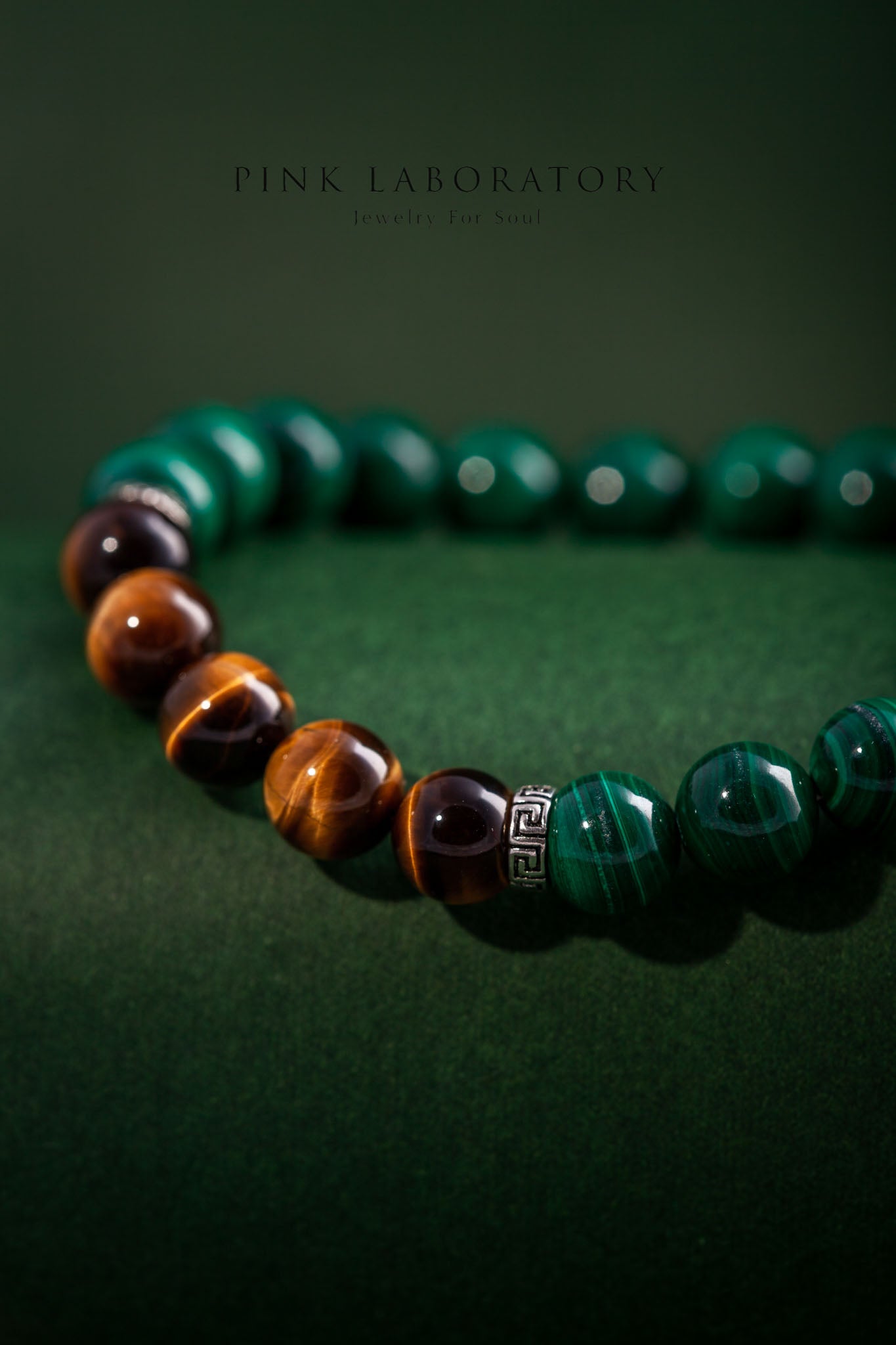 孔雀石虎眼石手鍊