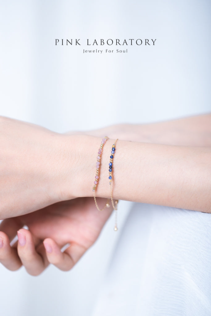 藍紋石蘇打石手鍊 | 摩斯密碼客製字母