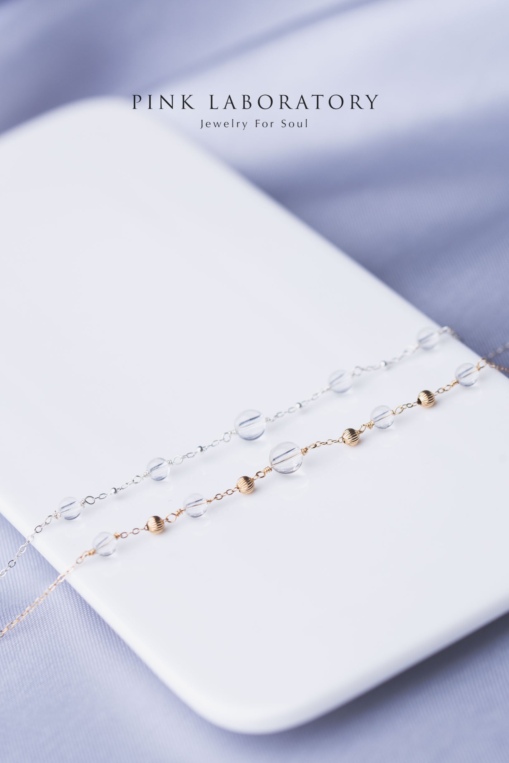 白水晶手鍊 | 14K包金