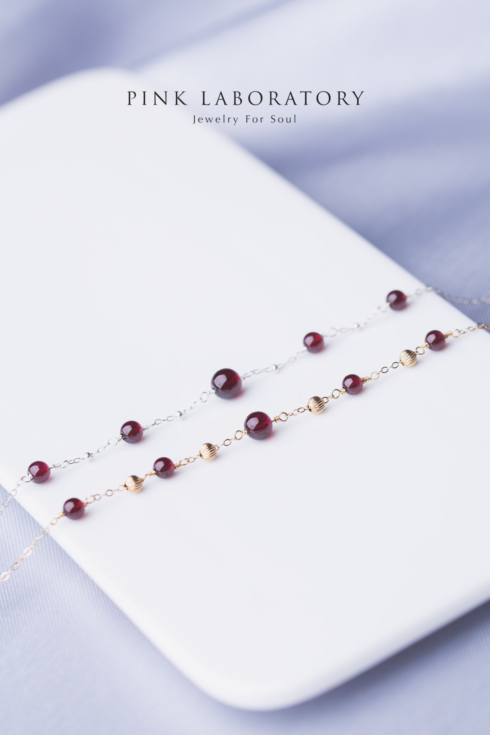 石榴石紫牙烏手鍊 | 925純銀手鏈 |