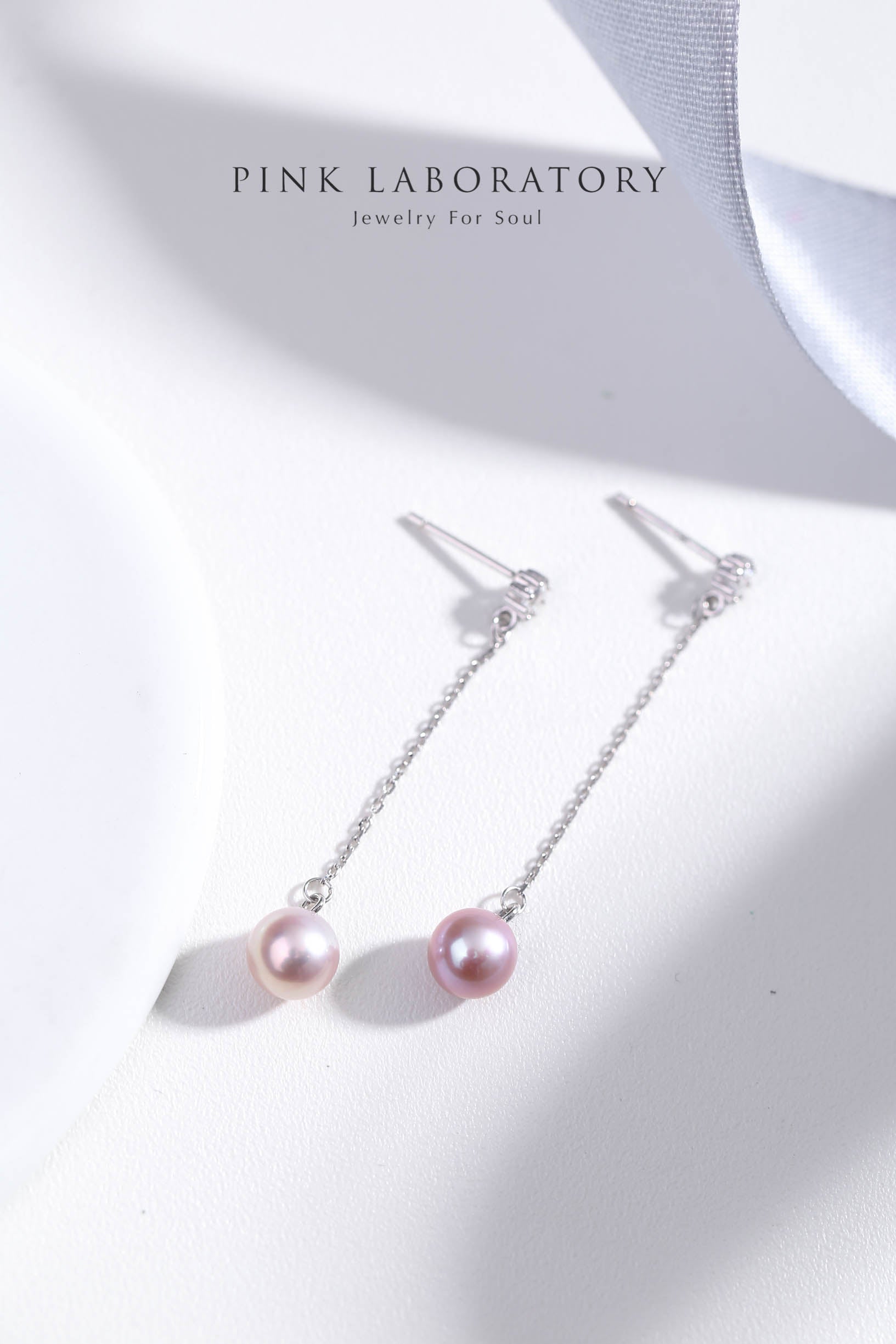 天然淡水珍珠925純銀精鍍亮澤白金耳環