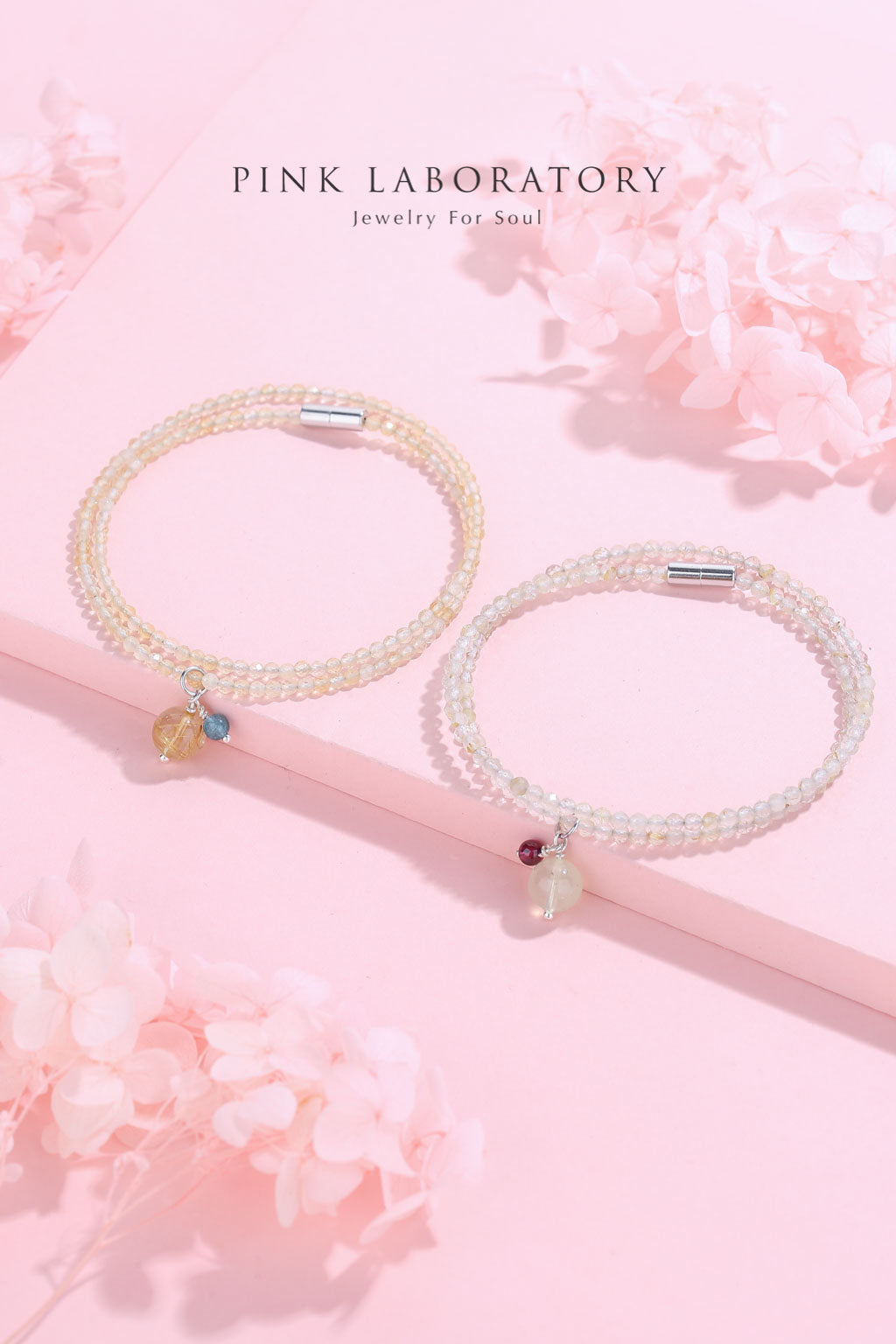 黃水晶金髮晶925純銀項鍊