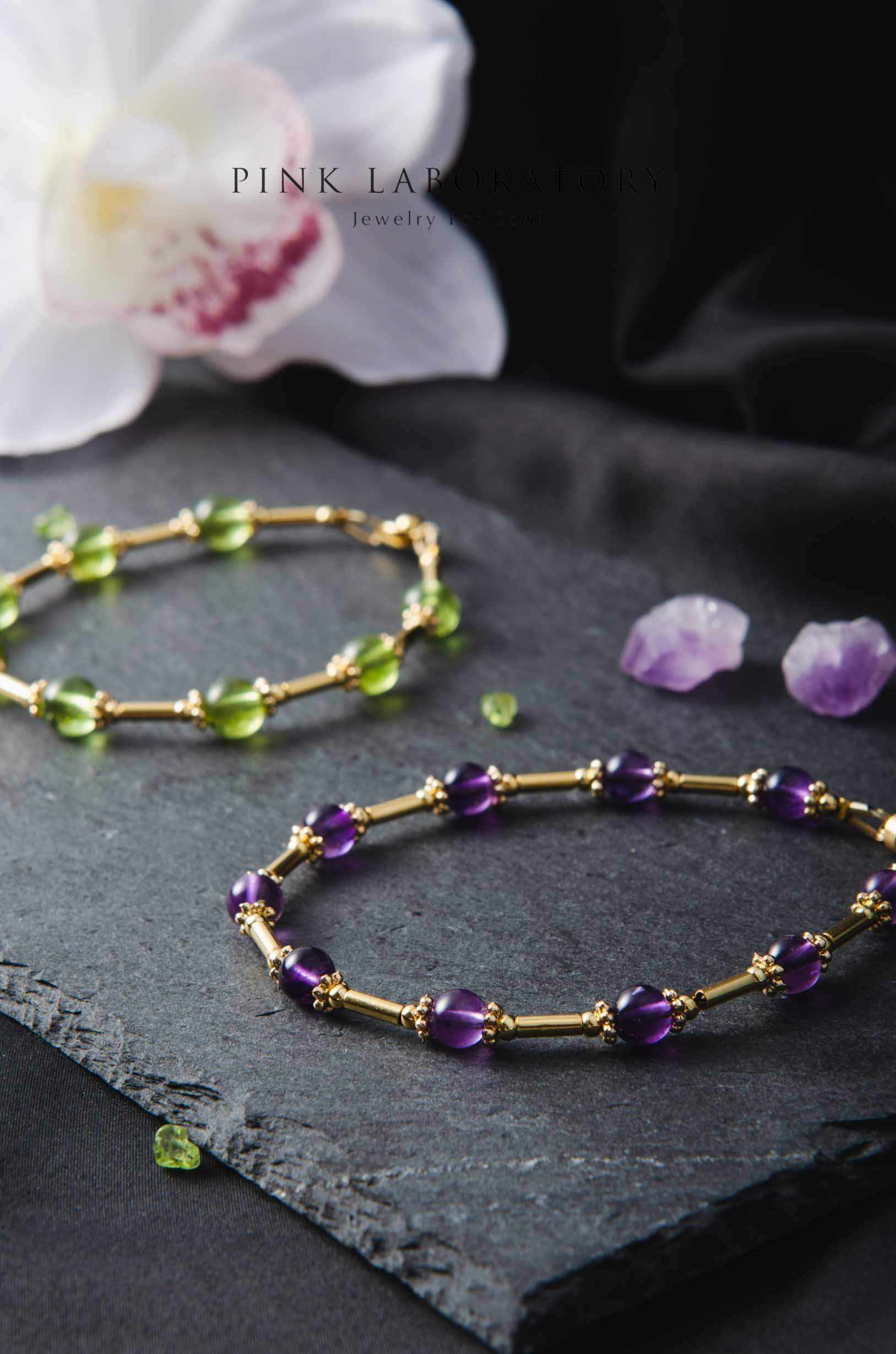 烏拉圭紫水晶手鍊 | 歐若拉系列 - Pink Laboratory