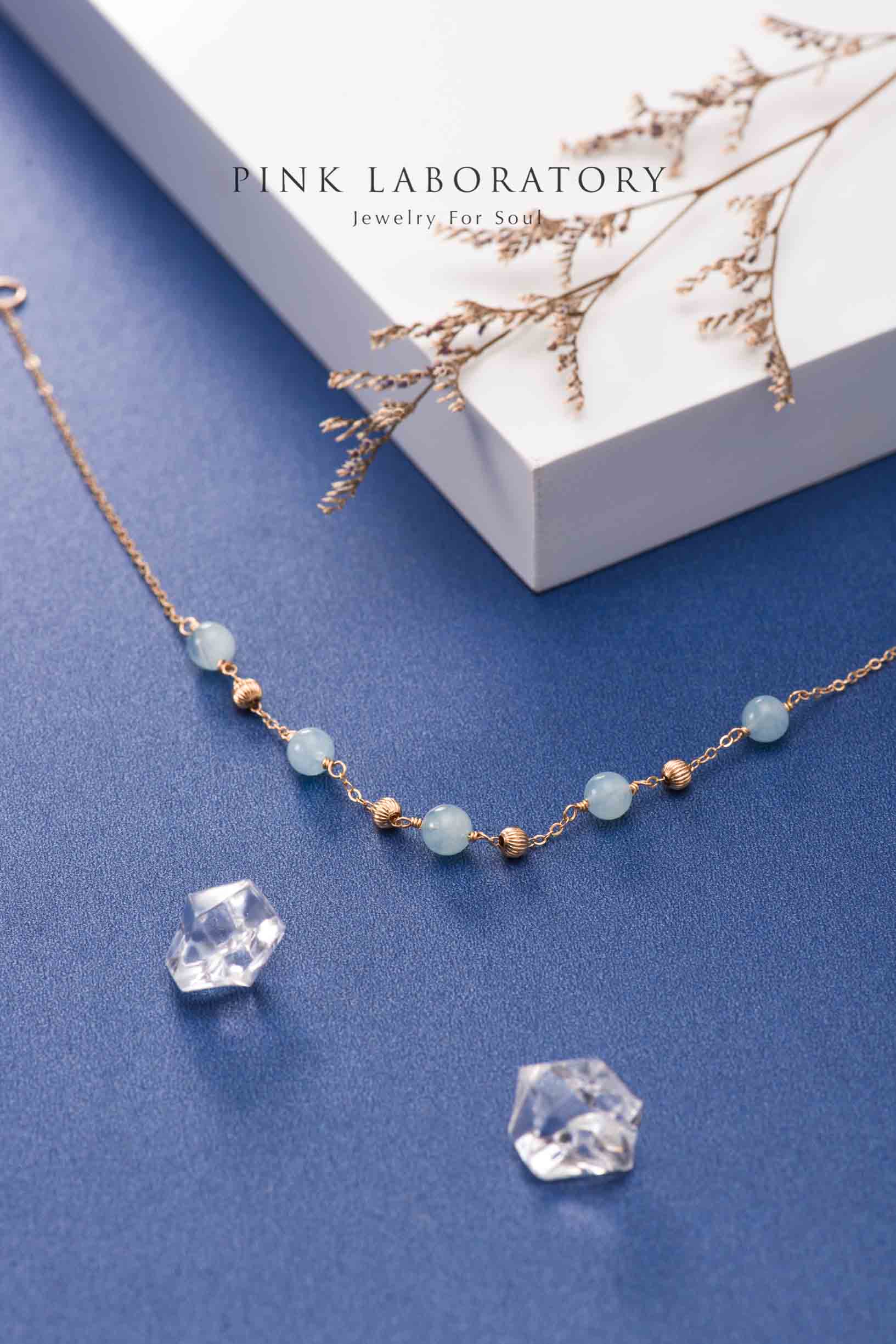 海藍寶手鍊 | 14K包金