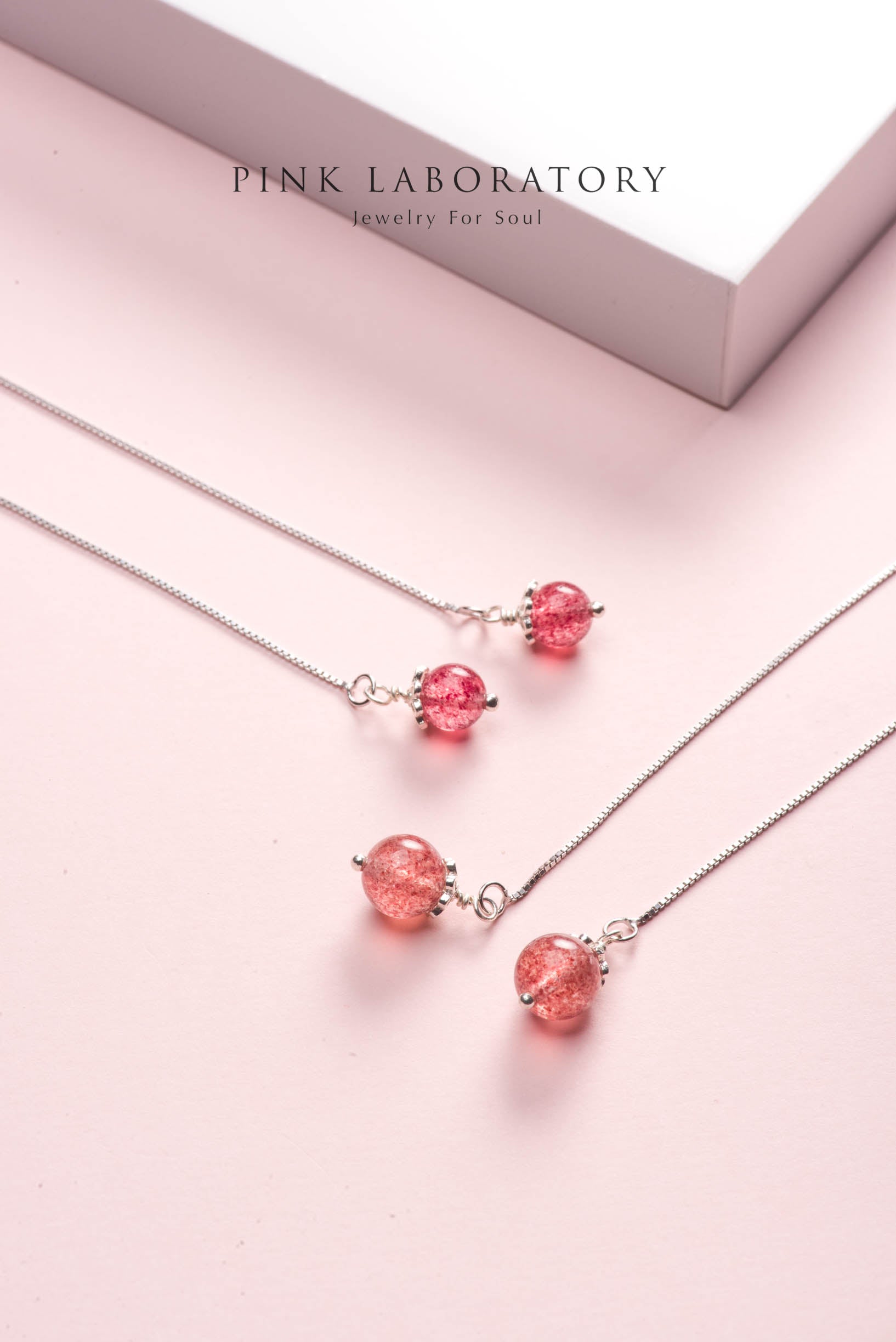 誕生石純銀鍍白金耳環 | 耳夾