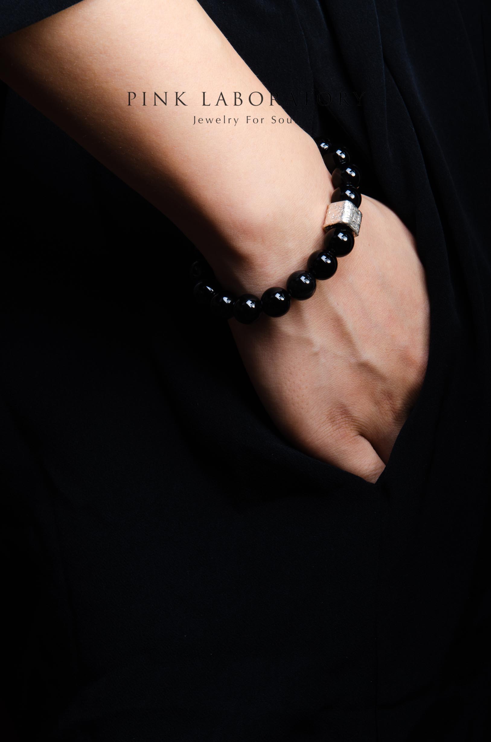 黑瑪瑙925純銀手鍊