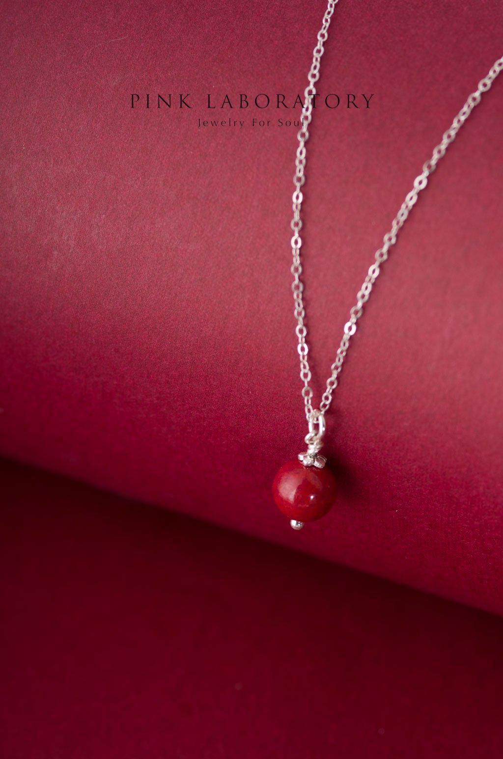 紫金砂硃砂吊墜 | 925純銀項鍊 - Pink Laboratory