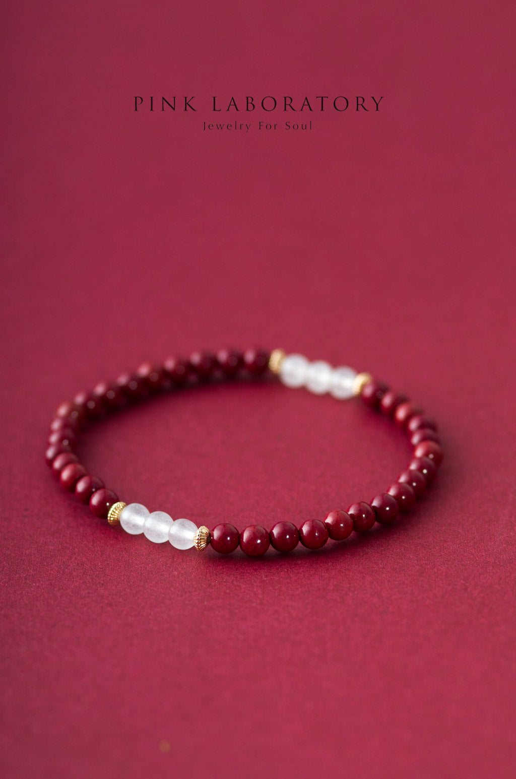 紫金砂硃砂手鏈 | 白玉髓14KGF手鍊