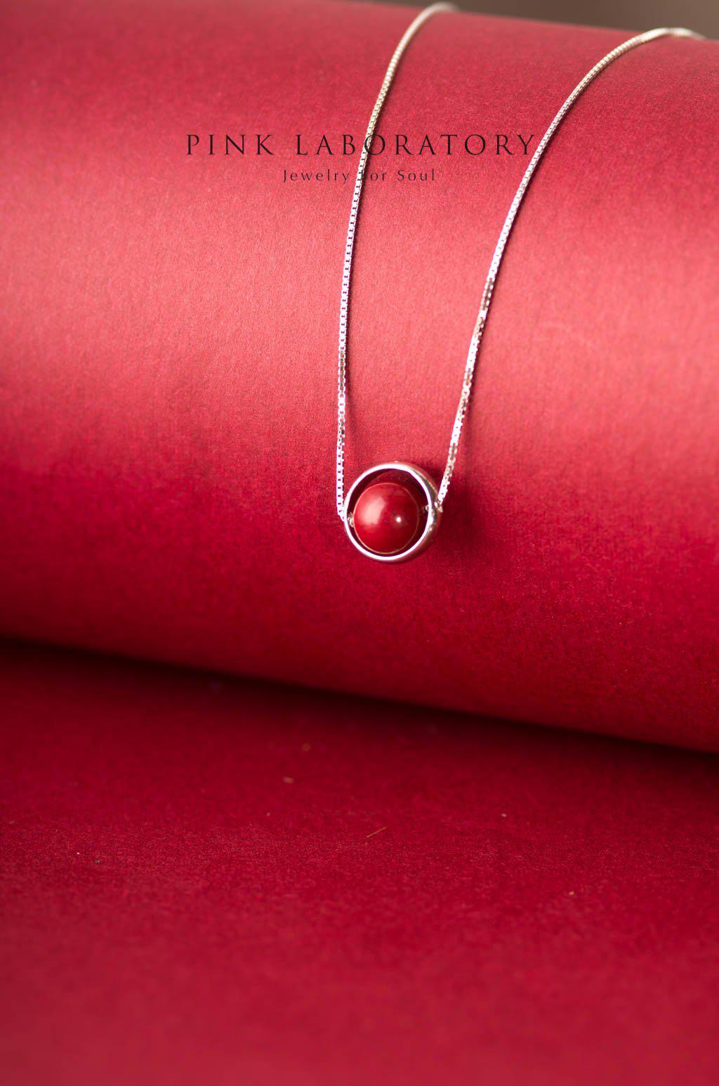 紫金砂硃砂吊墜 | 925純銀項鍊 - Pink Laboratory