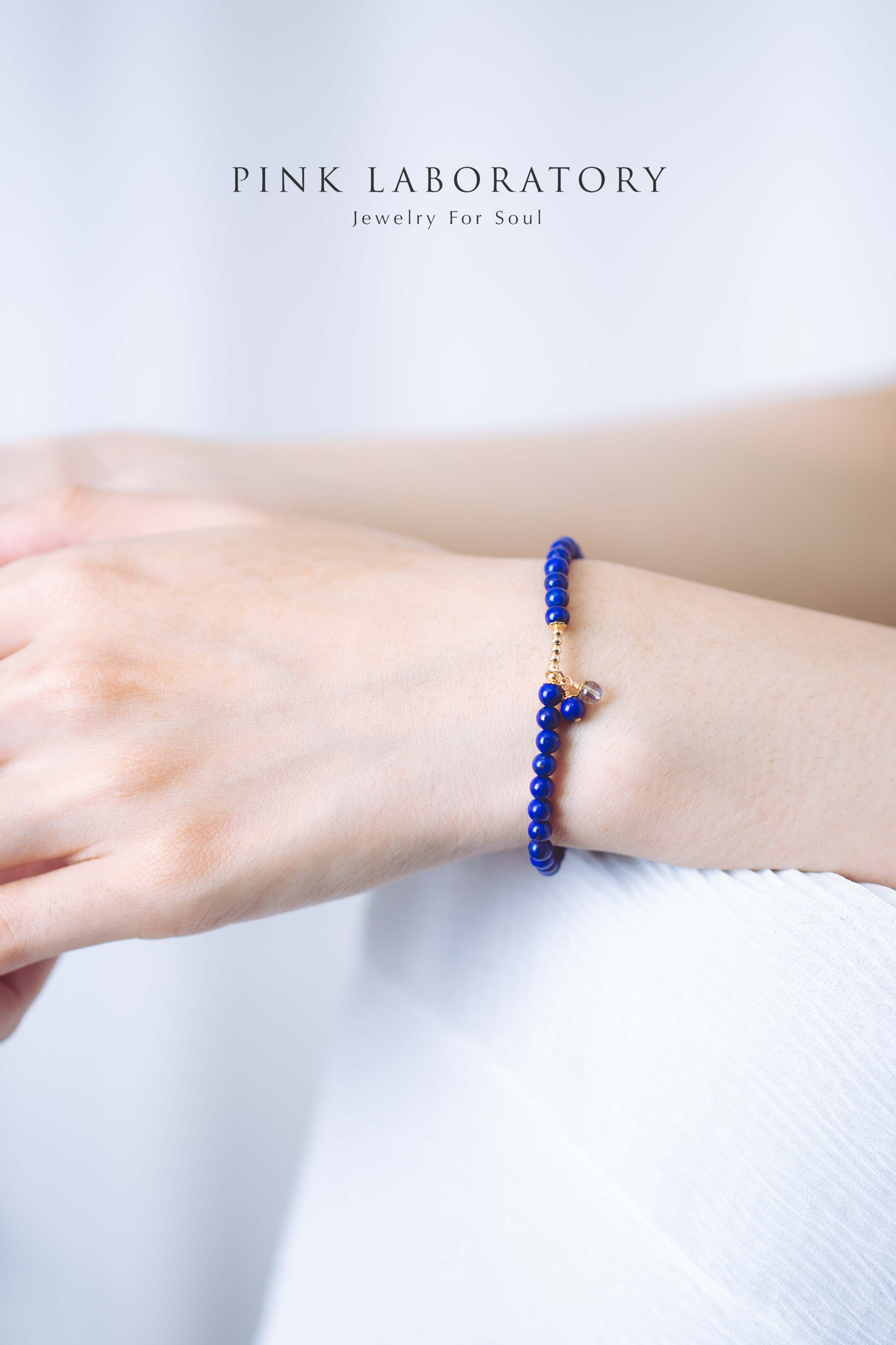 青金石拉長石14K包金手鍊