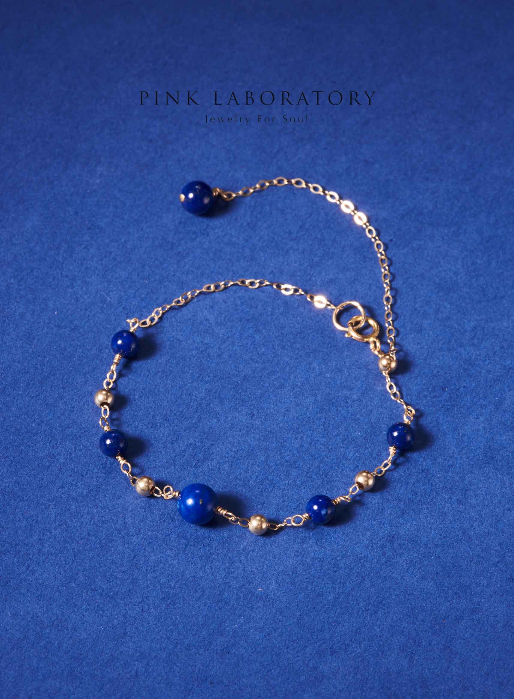 青金石手鍊 | 14K包金手鏈