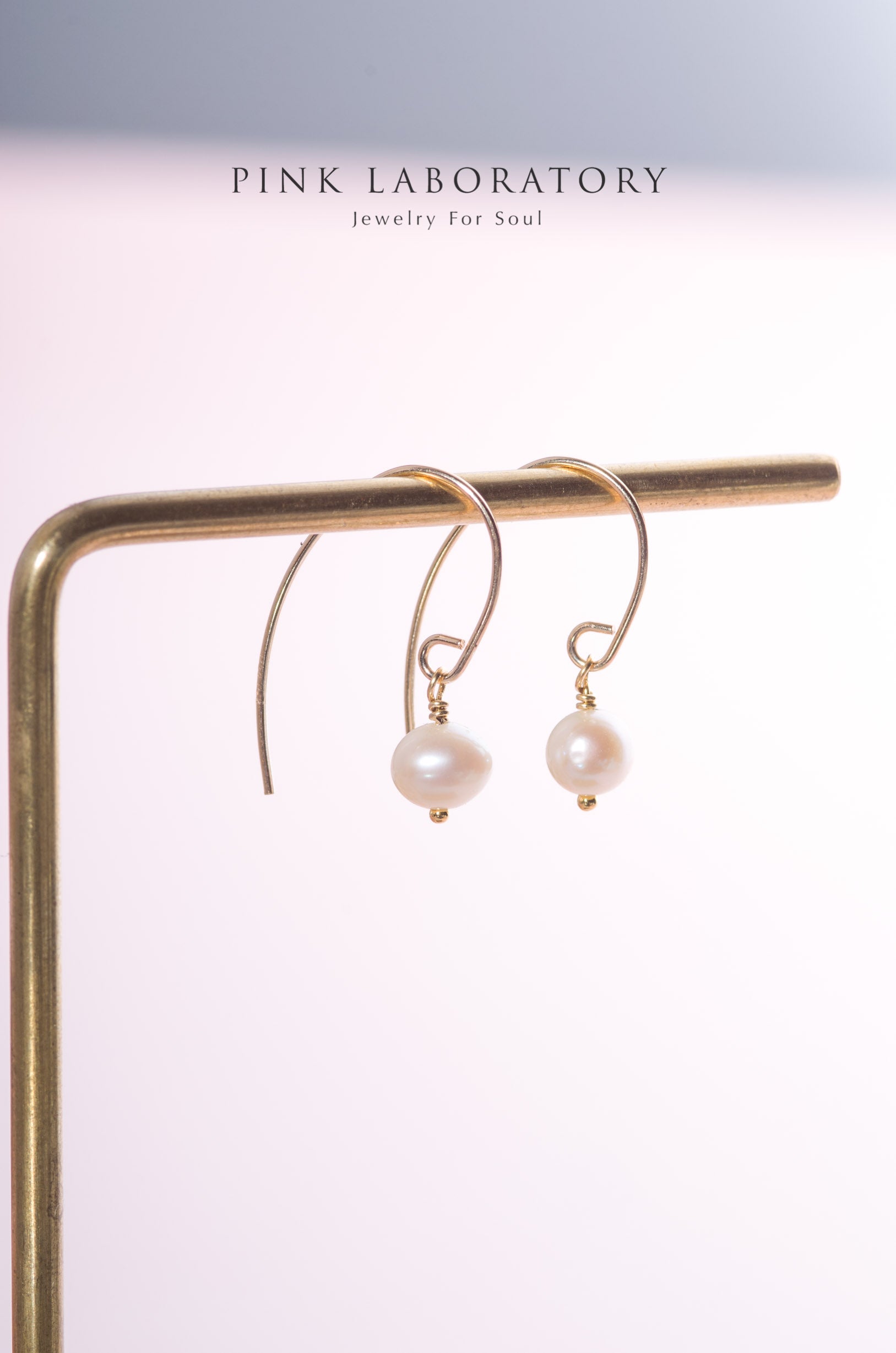 天然淡水珍珠耳環 | 14K包金 | 925純銀