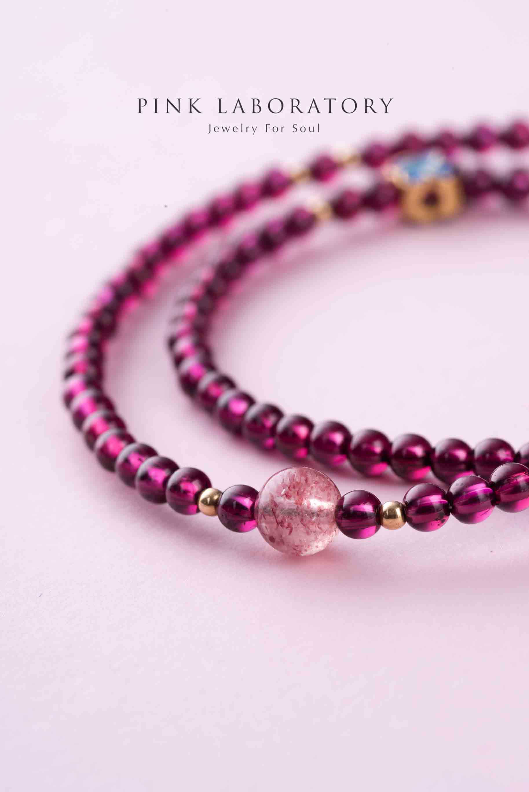 紫牙烏石榴石4mm手鍊